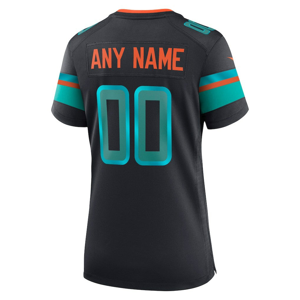 Miami Dolphins Women's 2025 Rivalries Collection Custom Game Jersey - Pitch Blue