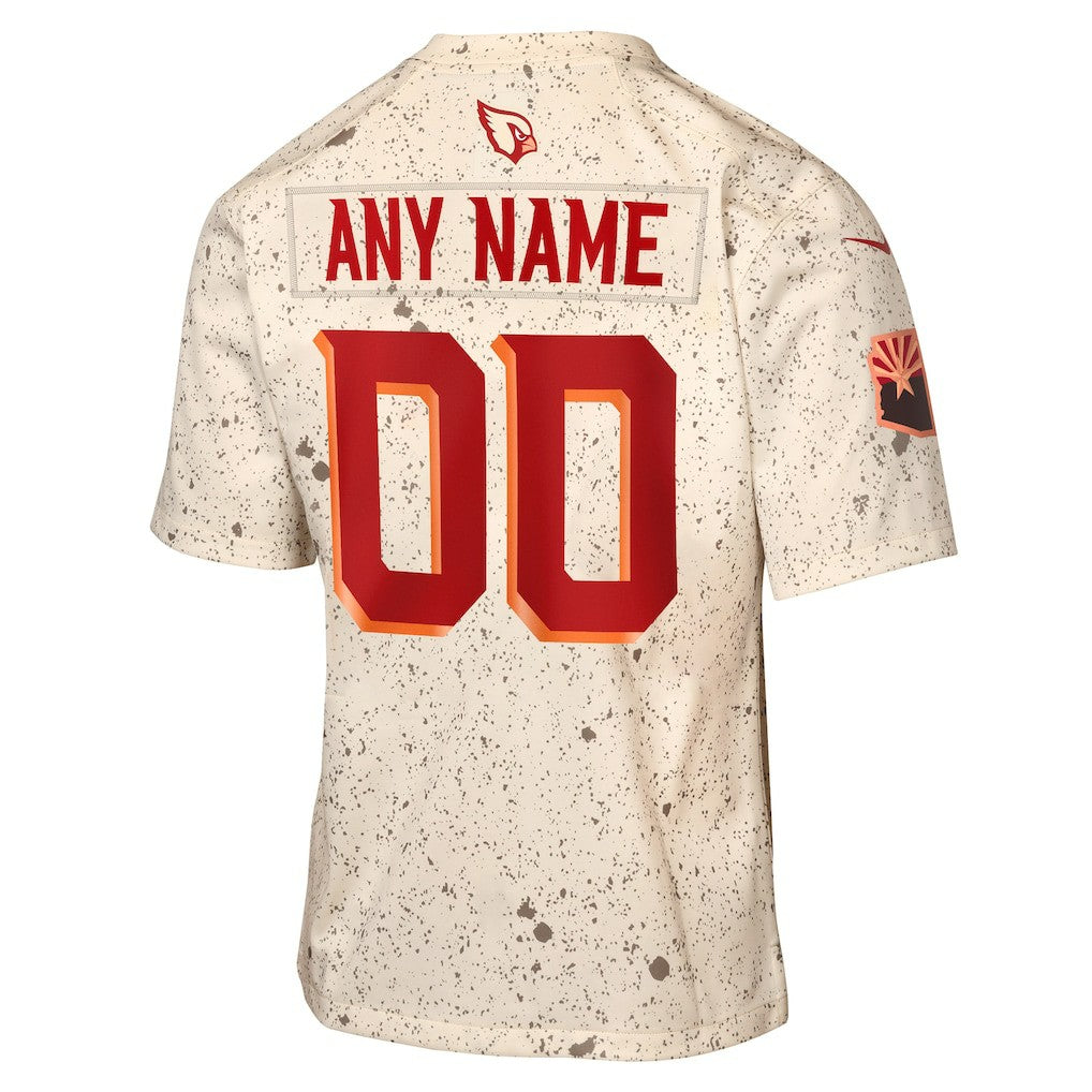Arizona Cardinals Youth 2025 Rivalries Collection Custom Game Jersey - Natural