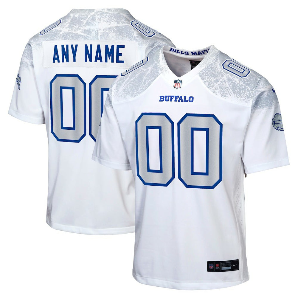 Buffalo Bills Youth 2025 Rivalries Collection Custom Game Jersey - White