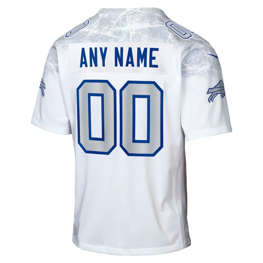 Buffalo Bills Youth 2025 Rivalries Collection Custom Game Jersey - White