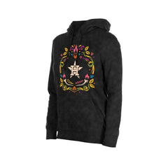 Houston Astros Women's Día de Muertos Mineral Wash Hoodie Sweatshirt Black | New Era
