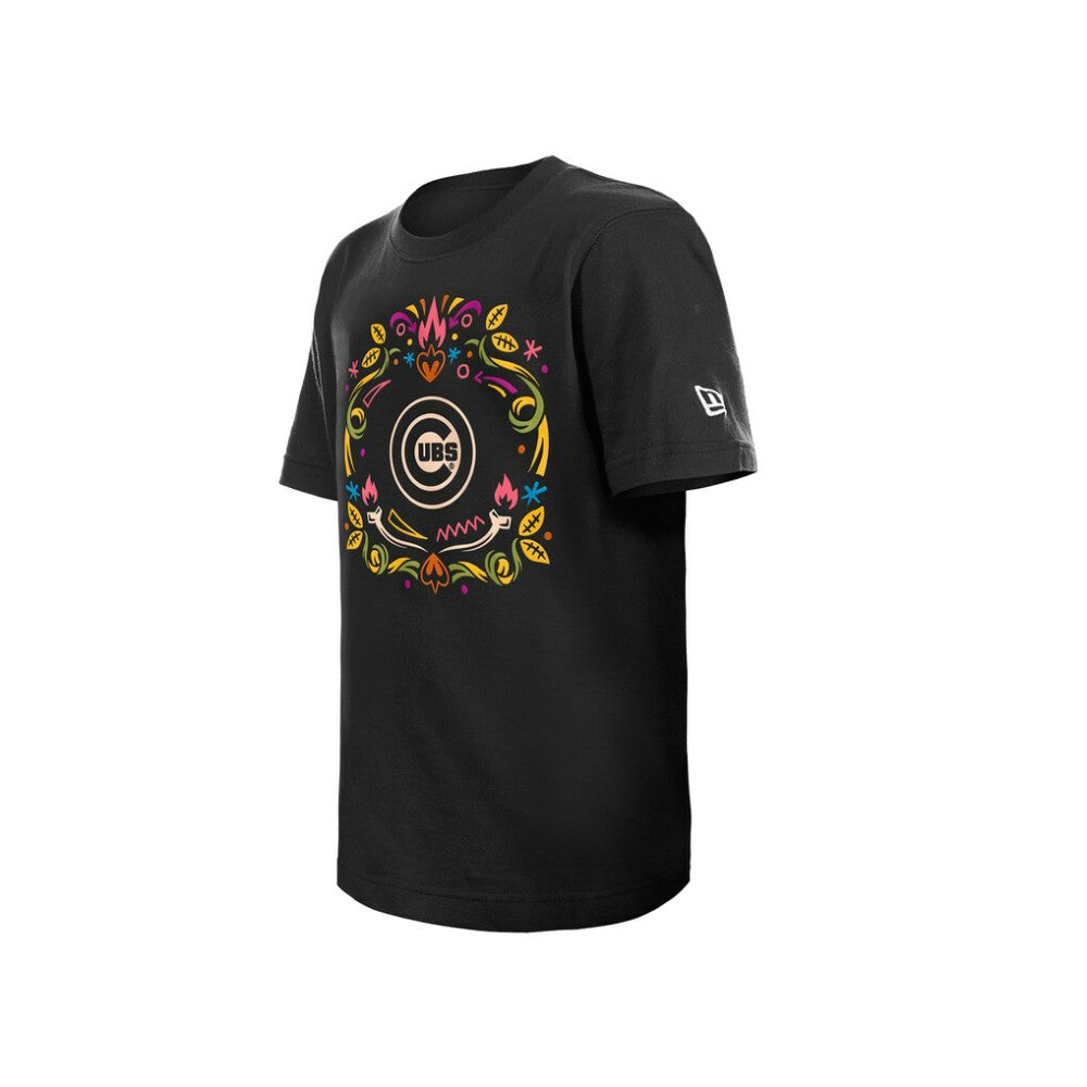 Chicago Cubs Youth Día de los Muertos T-Shirt Black | New Era