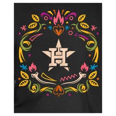 Houston Astros Youth Día de los Muertos T-Shirt Black | New Era