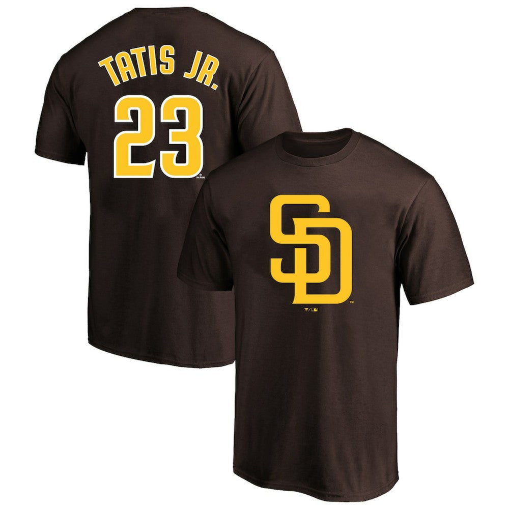 Fernando Tatis Jr. San Diego Padres Profile Big & Tall Player Name & Number T-Shirt Brown