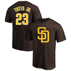 Fernando Tatis Jr. San Diego Padres Profile Big & Tall Player Name & Number T-Shirt Brown