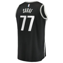 Ben Saraf Brooklyn Nets Fast Break Replica Jersey - Black - Icon Edition