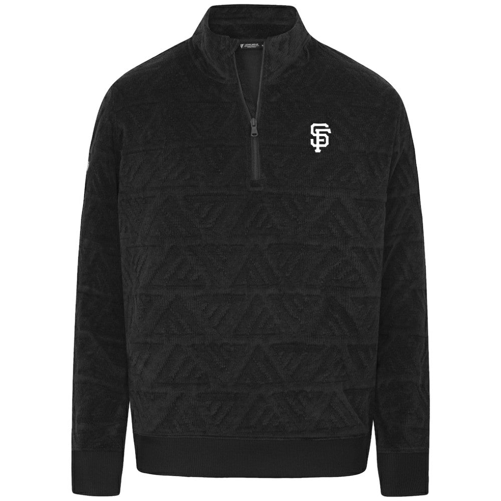 San Francisco Giants Levelwear Women's Camden Insignia 2.0 Quarter-Zip Jacket Black