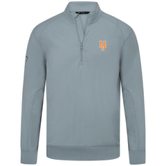 New York Mets Levelwear Upright Insignia Tri-Blend Quarter-Zip Pullover Gray