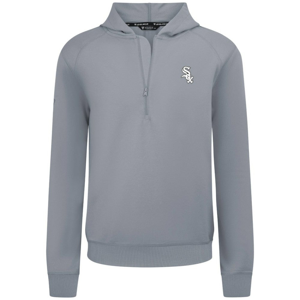 Chicago White Sox Levelwear Technic Insignia Quarter-Zip Hoodie Gray
