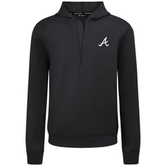 Atlanta Braves Levelwear Technic Insignia Quarter-Zip Hoodie Black