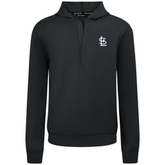 St. Louis Cardinals Levelwear Technic Insignia Quarter-Zip Hoodie Black