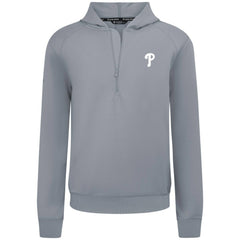 Philadelphia Phillies Levelwear Technic Insignia Quarter-Zip Hoodie Gray