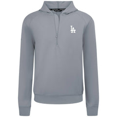Los Angeles Dodgers Levelwear Technic Insignia Quarter-Zip Hoodie Gray