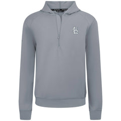 St. Louis Cardinals Levelwear Technic Insignia Quarter-Zip Hoodie Gray