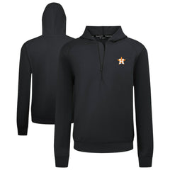 Houston Astros Levelwear Technic Insignia Quarter-Zip Hoodie Black