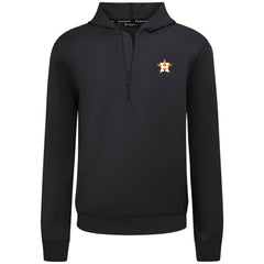 Houston Astros Levelwear Technic Insignia Quarter-Zip Hoodie Black