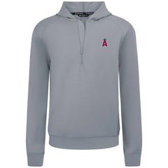Los Angeles Angels Levelwear Technic Insignia Quarter-Zip Hoodie Gray
