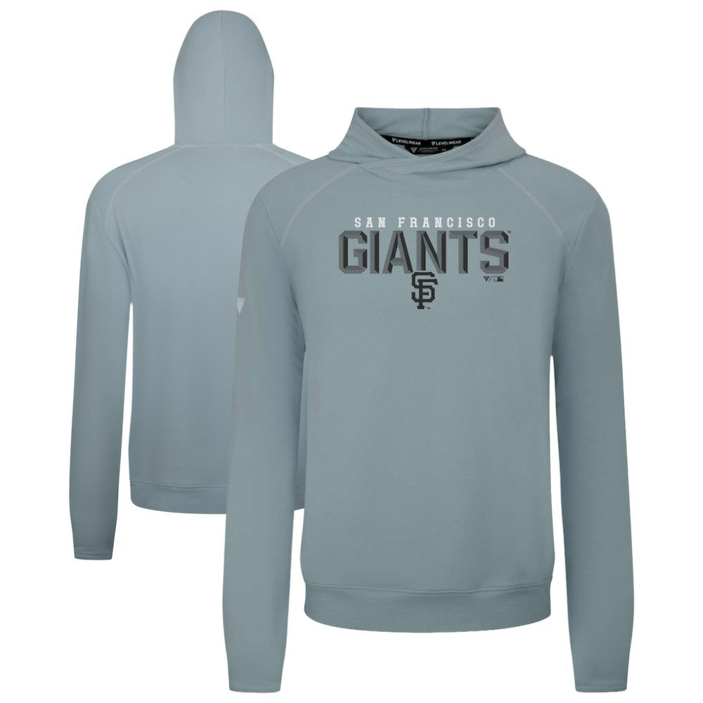 San Francisco Giants Levelwear Mandate Carve Tri-Blend Hoodie Gray
