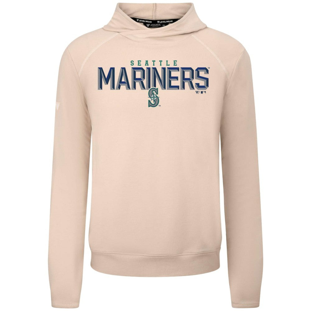 Seattle Mariners Levelwear Mandate Carve Tri-Blend Hoodie Khaki