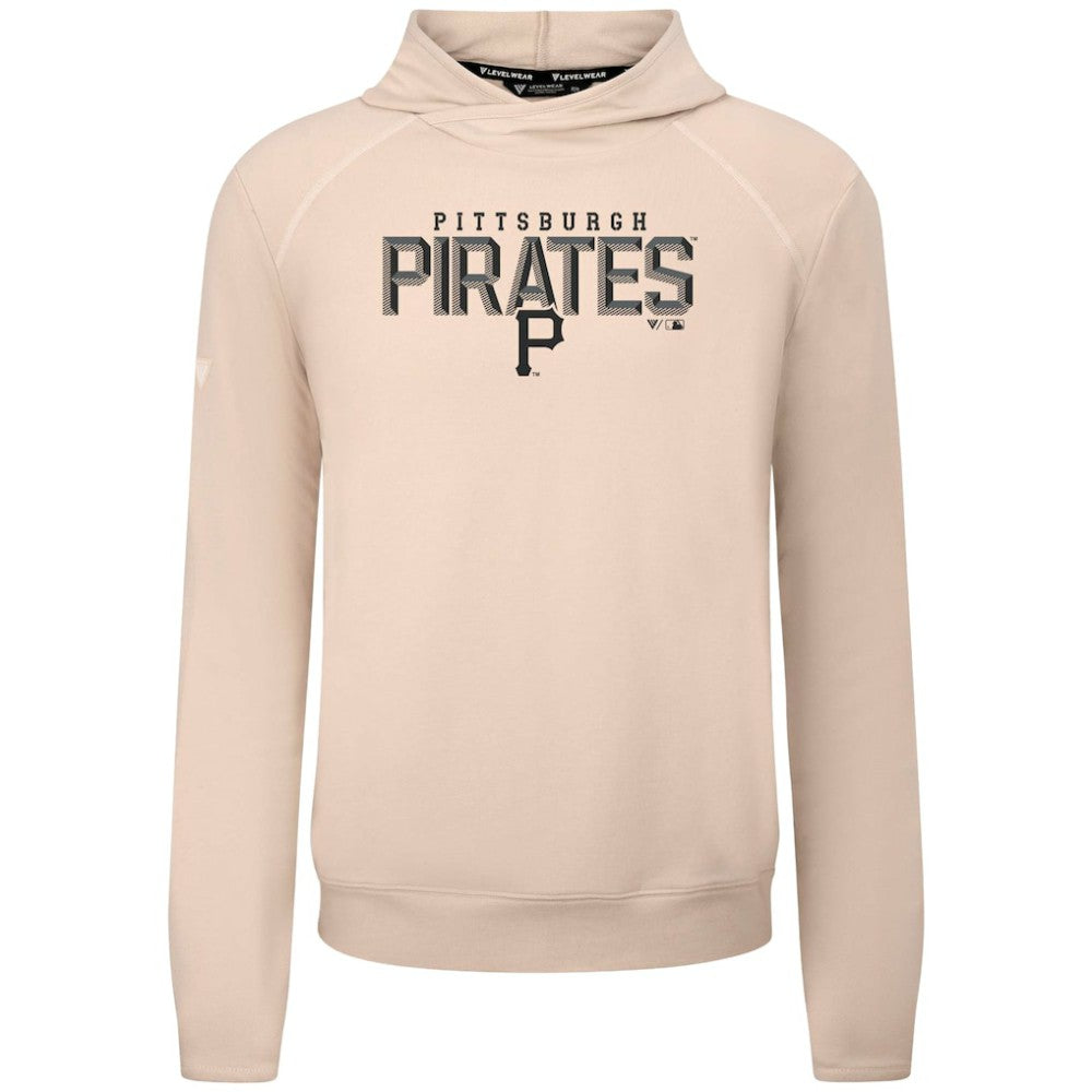 Pittsburgh Pirates Levelwear Mandate Carve Tri-Blend Hoodie Khaki