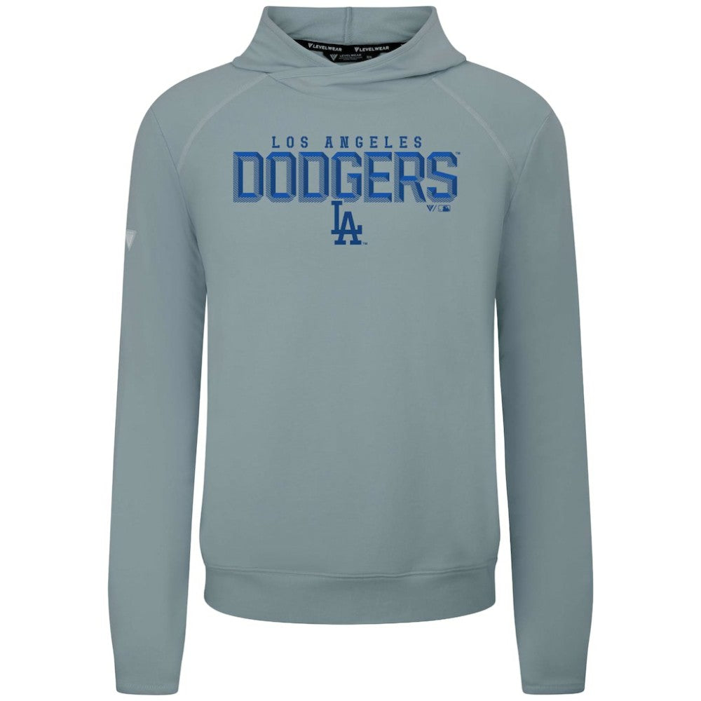 Los Angeles Dodgers Levelwear Mandate Carve Tri-Blend Hoodie Gray