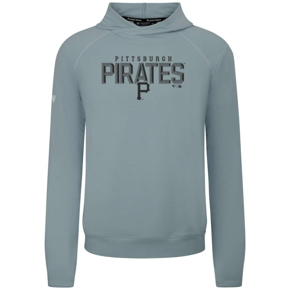 Pittsburgh Pirates Levelwear Mandate Carve Tri-Blend Hoodie Gray
