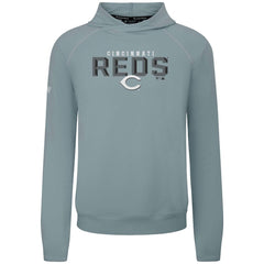 Cincinnati Reds Levelwear Mandate Carve Tri-Blend Hoodie Gray