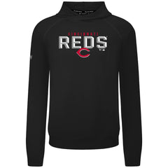 Cincinnati Reds Levelwear Mandate Carve Tri-Blend Hoodie Black