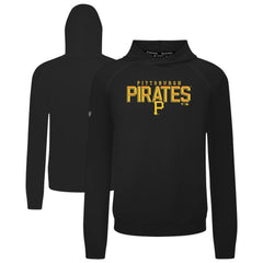 Pittsburgh Pirates Levelwear Mandate Carve Tri-Blend Hoodie Black