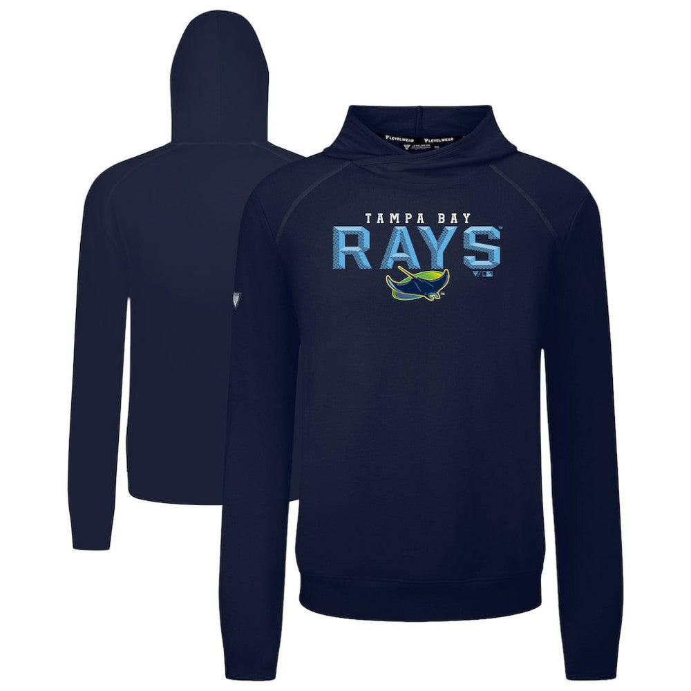 Tampa Bay Rays Levelwear Mandate Carve Tri-Blend Hoodie Navy