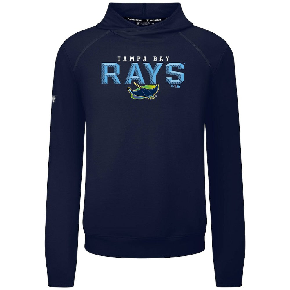 Tampa Bay Rays Levelwear Mandate Carve Tri-Blend Hoodie Navy