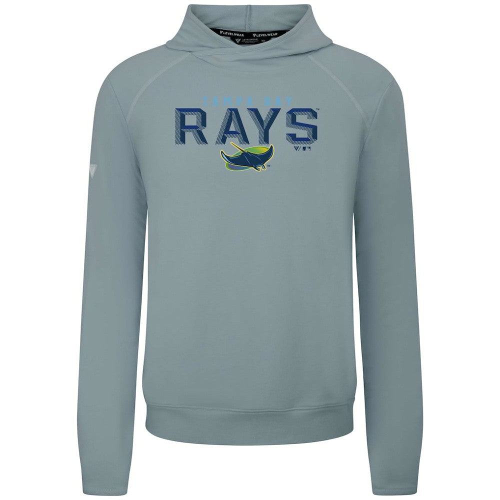 Tampa Bay Rays Levelwear Mandate Carve Tri-Blend Hoodie Gray