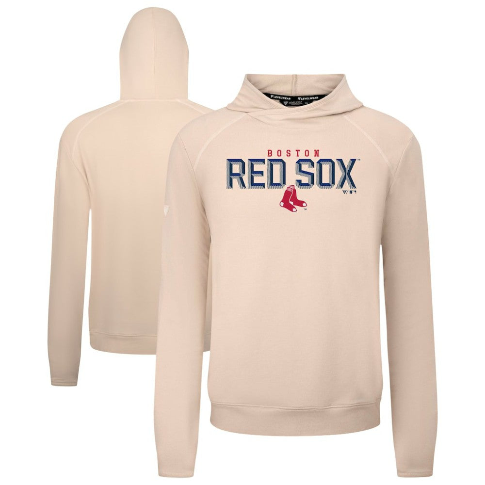 Boston Red Sox Levelwear Mandate Carve Tri-Blend Hoodie Khaki