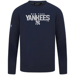New York Yankees Levelwear Mandate Carve Tri-Blend Sweatshirt Navy