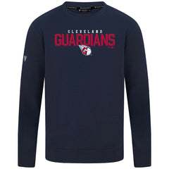 Cleveland Guardians Levelwear Mandate Carve Tri-Blend Sweatshirt Navy
