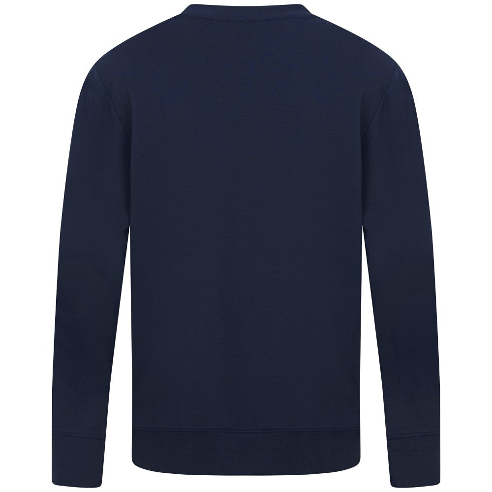 Cleveland Guardians Levelwear Mandate Carve Tri-Blend Sweatshirt Navy