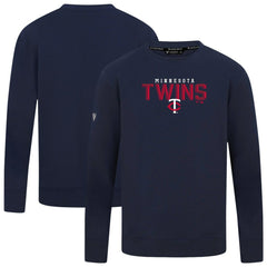 Minnesota Twins Levelwear Mandate Carve Tri-Blend Sweatshirt Navy