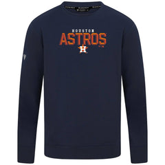 Houston Astros Levelwear Mandate Carve Tri-Blend Sweatshirt Navy