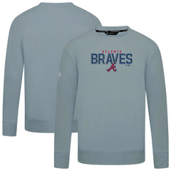Atlanta Braves Levelwear Mandate Carve Tri-Blend Sweatshirt Gray