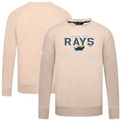 Tampa Bay Rays Levelwear Mandate Carve Tri-Blend Sweatshirt Khaki