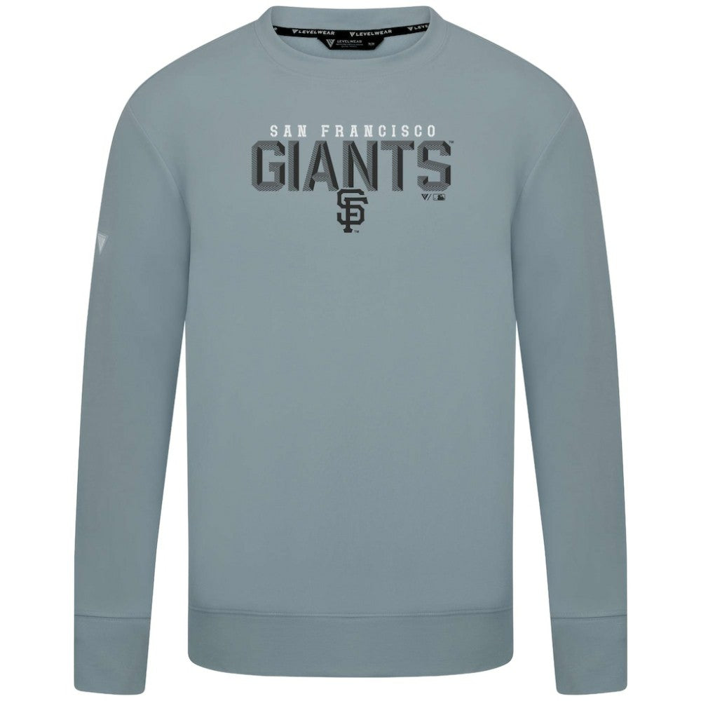 San Francisco Giants Levelwear Mandate Carve Tri-Blend Sweatshirt Gray