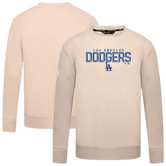 Los Angeles Dodgers Levelwear Mandate Carve Tri-Blend Sweatshirt Khaki