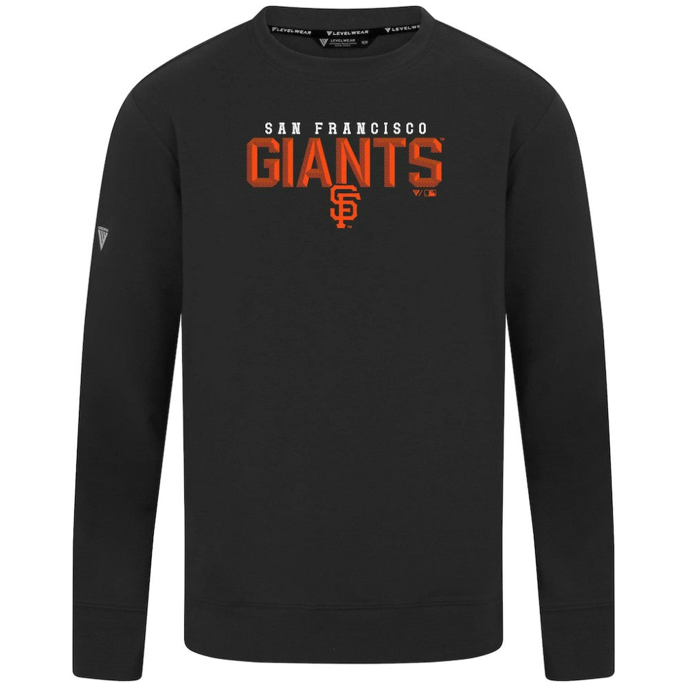 San Francisco Giants Levelwear Mandate Carve Tri-Blend Sweatshirt Black