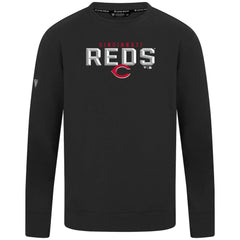 Cincinnati Reds Levelwear Mandate Carve Tri-Blend Sweatshirt Black