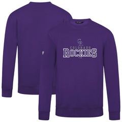 Colorado Rockies Levelwear Zane Journey Sweatshirt Purple