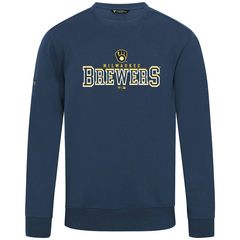 Milwaukee Brewers Levelwear Zane Journey Sweatshirt Navy