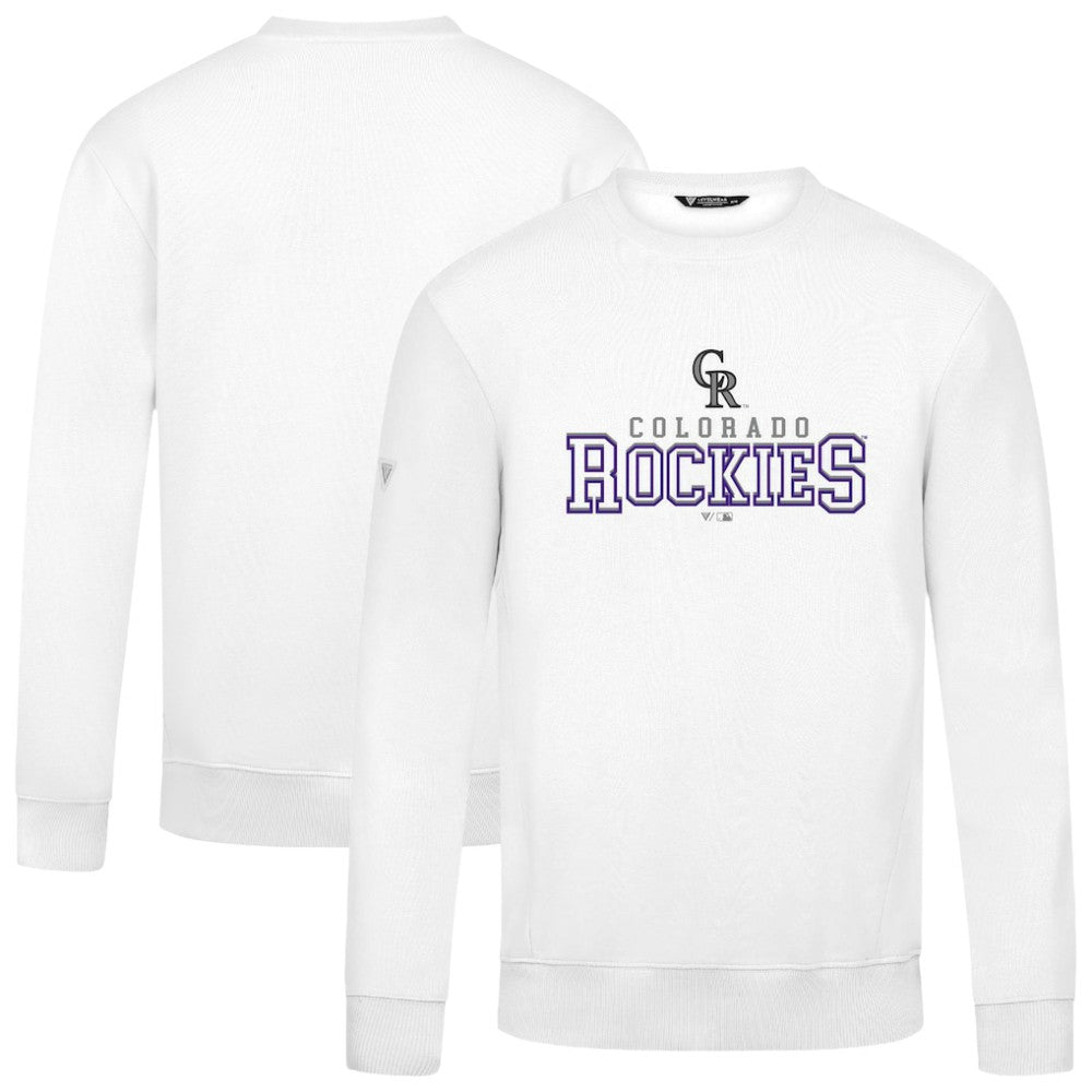Colorado Rockies Levelwear Zane Journey Sweatshirt White