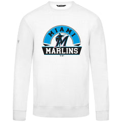 Miami Marlins Levelwear Zane Banner Arch Sweatshirt White