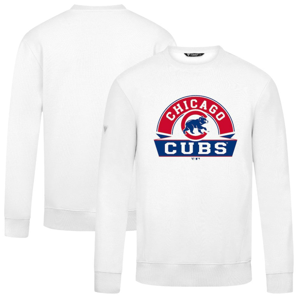 Chicago Cubs Levelwear Zane Banner Arch Sweatshirt White