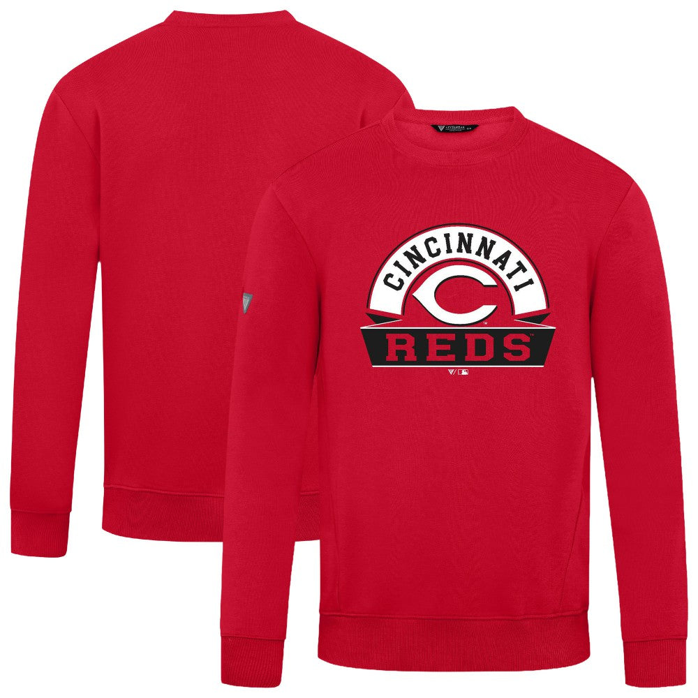 Cincinnati Reds Levelwear Zane Banner Arch Sweatshirt Red
